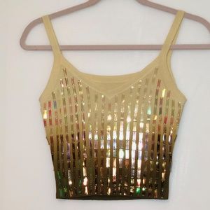 Iridescent Yellow / Brown Ombre Club Shirt S/M